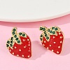 Brass Micro Pave Cubic Zirconia Stud Earrings EJEW-F895-27C-02G-2