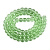 Transparent Glass Beads Strands GLAA-T032-T6mm-26-3