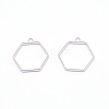 Alloy Open Back Bezel Pendants PALLOY-WH0081-35B-1
