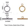 304 Stainless Steel Ring Toggle Clasps STAS-PH0018-83-2