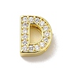 Brass Micro Pave Cubic Zirconia Beads KK-H487-25G-04-1