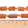 Natural Weathered Agate Beads Strands G-A321-F02-01B-4
