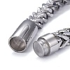 304 Stainless Steel Wheat Chain Bracelets BJEW-P263-F01-P-3