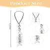 1Pc Iron Mobile Straps HJEW-LP0001-53-2