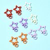 10Pcs Spray Painted Alloy Swivel Snap Hook Clasps FIND-FS0004-55-7