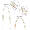 4Pcs 4 Style Iron Cable & Curb Chain Bag Handles FIND-WR0002-08-4