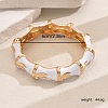 Vintage European & American Style Zinc Alloy Hinged Bangles for Women ZF2917-3-2