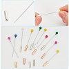200Pcs 4 Colors Brass Stick Pin End Cap FIND-NB0005-39-4