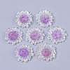 Transparent Clear Epoxy Resin Cabochons LS-CRES-N025-02E-1