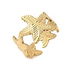304 Stainless Steel Open Cuff Rings for Women RJEW-U060-01A-G-2