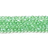 Transparent Electroplate Glass Beads Strands GLAA-F029-2mm-C24-1