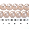 Baking Painted Pearlized Glass Pearl Round Bead Strands PEAR-H019-02D-01-5