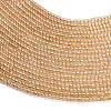 Electroplate Glass Beads Strands GL-CBAA615-01G-3