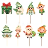 8Pcs Christmas Cupcake Toppers PW-WG20D8B-01-1