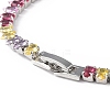 Cubic Zirconia Tennis Bracelet BJEW-L652-24P-01-4