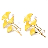 Alloy with Enamel Ear Studs EJEW-U002-07A-2