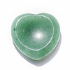 Natural Green Aventurine Heart Worry Stone for Reiki Balancing PW-WG62388-04-1