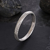 201 Stainless Steel Ribbed Bangles for Women BJEW-T024-02P-1