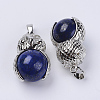 Natural Lapis Lazuli Pendants G-P350-A06-2