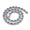 Electroplated Synthetic Non-magnetic Hematite Beads Strands G-K375-C01-01-3