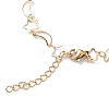 Ion Plating(IP) 304 Stainless Steel Star & Moon Link Chain Anklets for Men Women LS-STAS-B039-15G-3