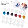 Plastic Paint Pots Strips CON-PH0001-83-4