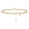 Heart Brass with Crystal Rhinestone Anklets FS-WGC43DA-21-1