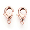 Brass Lobster Claw Clasps KK-YW0004-01B-RG-1