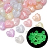Luminous Transparent Acrylic Beads LACR-S001-14B-1