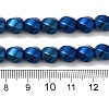 Electroplated Non-Magnetic Synthetic Hematite Beads Strands G-P518-05F-01-4