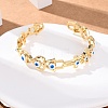 Brass Cuff Bangles for Women BJEW-C140-34G-2