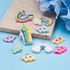 Kissitty 48Pcs 12 Style Resin Pendants RESI-KS0001-10-11