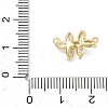 Brass Pave Clear Cubic Zirconia Pendants KK-C254-10G-3