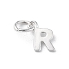 925 Sterling Silver Letter Charms STER-C012-01S-R-1