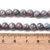 Natural Dyed Marble Beads Strands G-P593-6mm-07-5