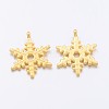 Christmas Snowflake Tibetan Style Alloy Pendants X-K094L011-2