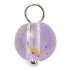 Baking Paint Glass Beads Charms PALLOY-JF03132-02-3