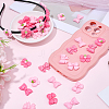 48Pcs 8 Styles Opaque Resin Cabochon RESI-BM0001-03-4