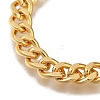 Star Brass Micro Pave Clear Cubic Zirconia Card Paper Chain Bracelets For Women BJEW-L696-032G-3