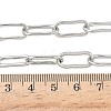 304 Stainless Steel Paperclip Chains Necklaces NJEW-Z102-02P-5