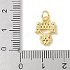 Brass Micro Pave Cubic Zirconia Pendants KK-P292-21C-G-3