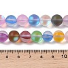 Electroplated Synthetic Moonstone Beads Strands G-C131-B01-03-4