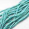 Natural Howlite Round Beads Strands TURQ-L017-3mm-02B-1