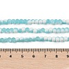 Frosted Crackle Glass Beads Strands GLAA-U001-4mm-M08-4