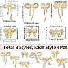 32Pcs 8 Styles Alloy Pendants FIND-SC0014-68-2