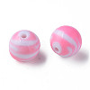 Opaque Striped Acrylic Beads MACR-S373-27B-05-1