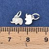 Fine Silver Elephant Charms STER-A049-02S-3