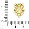 Brass Clear Cubic Zirconia Virgin Mary Chandelier Component Links KK-D325-07G-02-3