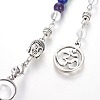 Chakra Jewelry Natural Amethyst Cone Dowsing Pendulums G-G771-E02-3