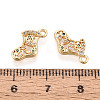 Brass Micro Pave Cubic Zirconia Charms KK-N263-142B-G-3